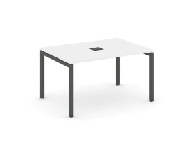 Стол переговорный на П-образном каркасе 50 мм с лючком 1580x980x750 Стайл Проджект / Style Project images