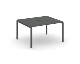 Стол переговорный на П-образном каркасе 60 мм с лючком 1380x1180x750 Стайл Проджект / Style Project images