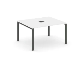 Стол переговорный на П-образном каркасе 60 мм с лючком 1380x1180x750 Стайл Проджект / Style Project images