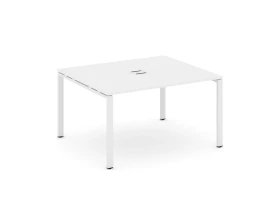 Стол переговорный на П-образном каркасе 60 мм с лючком 1380x1180x750 Стайл Проджект / Style Project images