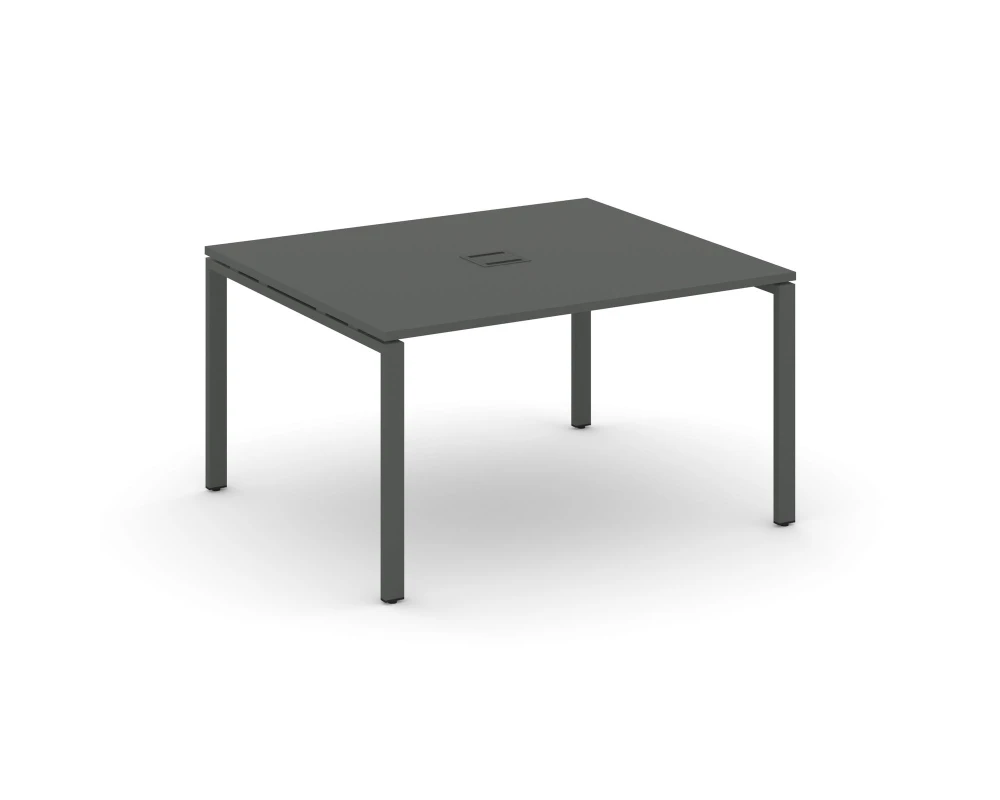 Стол переговорный на П-образном каркасе 60 мм с лючком 1580x1180x750 Стайл Проджект / Style Project