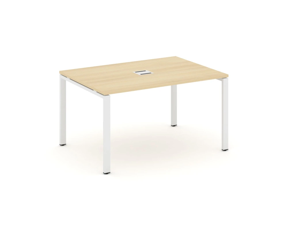 Стол переговорный на П-образном каркасе 60 мм с лючком 1580x980x750 Стайл Проджект / Style Project