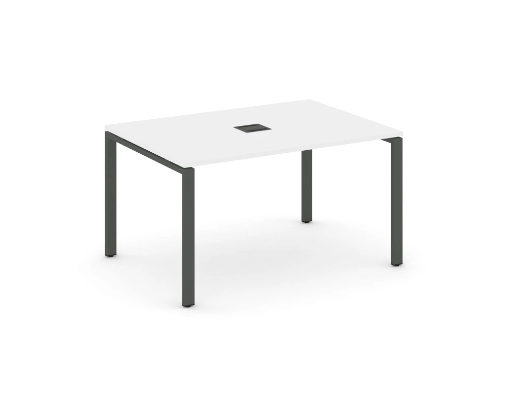 Стол переговорный на П-образном каркасе 60 мм с лючком 1580x980x750 Стайл Проджект / Style Project