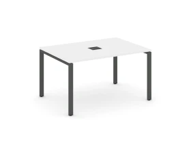 Стол переговорный на П-образном каркасе 60 мм с лючком 1580x980x750 Стайл Проджект / Style Project images