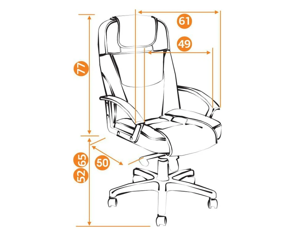 Кресло BERGAMO Chrome