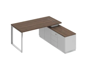 Стол руководителя на опорной тумбе (левый/правый) БР 101 Bravo images