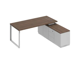 Стол руководителя на опорной тумбе (левый/правый) БР 102 Bravo images