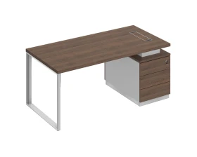 Стол руководителя на опорной тумбе (левый/правый) БР 103 Bravo images