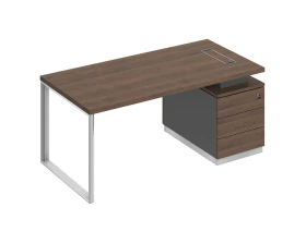 Стол руководителя на опорной тумбе (левый/правый) БР 103 Bravo images