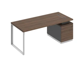 Стол руководителя на опорной тумбе (левый/правый) БР 104 Bravo images