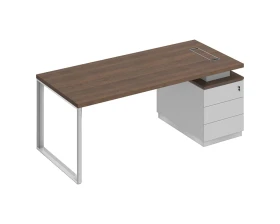 Стол руководителя на опорной тумбе (левый/правый) БР 104 Bravo images