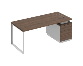 Стол руководителя на опорной тумбе (левый/правый) БР 104 Bravo images