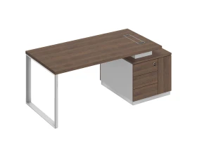 Стол руководителя на опорной тумбе (левый/правый) БР 105 Bravo images