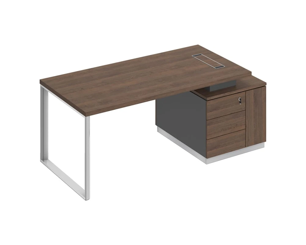 Стол руководителя на опорной тумбе (левый/правый) БР 105 Bravo