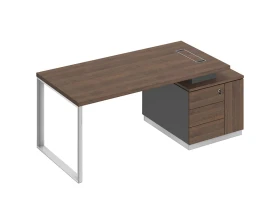 Стол руководителя на опорной тумбе (левый/правый) БР 105 Bravo images