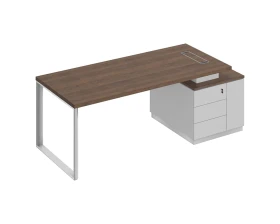 Стол руководителя на опорной тумбе (левый/правый) БР 106 Bravo images