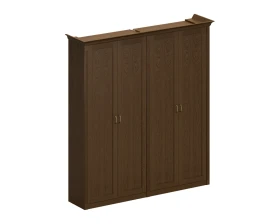 Шкаф высокий комбинированный (для одежды + для документов с закрытыми дверями) Perseo images