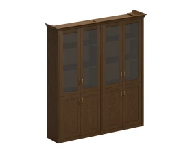 Шкаф высокий со стеклянными дверями (2 для документов) Perseo images