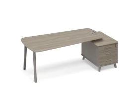 Стoл руководителя (тип 3) опорная тумба малая Time Metal images