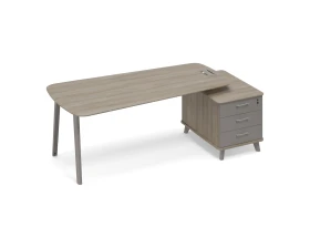 Стoл руководителя (тип 3) опорная тумба малая Time Metal images