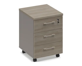 Тумба выкатная 3-ящ. с замком (топ ДСП) Time Metal images