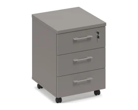 Тумба выкатная 3-ящ. с замком (топ ДСП) Time Metal images