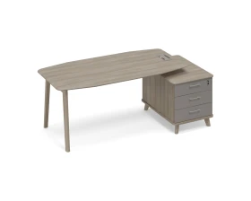 Стол на тумбе малой (тип 2) WOOD для руководителя Time Wood images