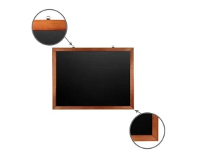 Доска для мела магнитная BRAUBERG 60х90 деревянная окрашенная рамка 236891 images