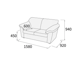 Диван 2-х местный Афина images