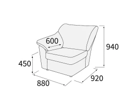Модуль 1-х мест. с лев./прав. подл-ком Афина images