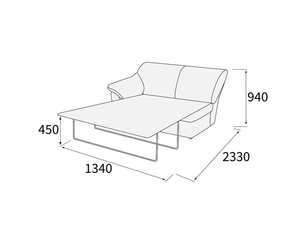 Модуль 2-х мест. с лев./прав. подл-ком с механизмом Афина