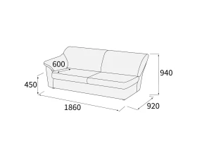 Модуль 3-х мест. с лев./прав. подл-ком Афина images