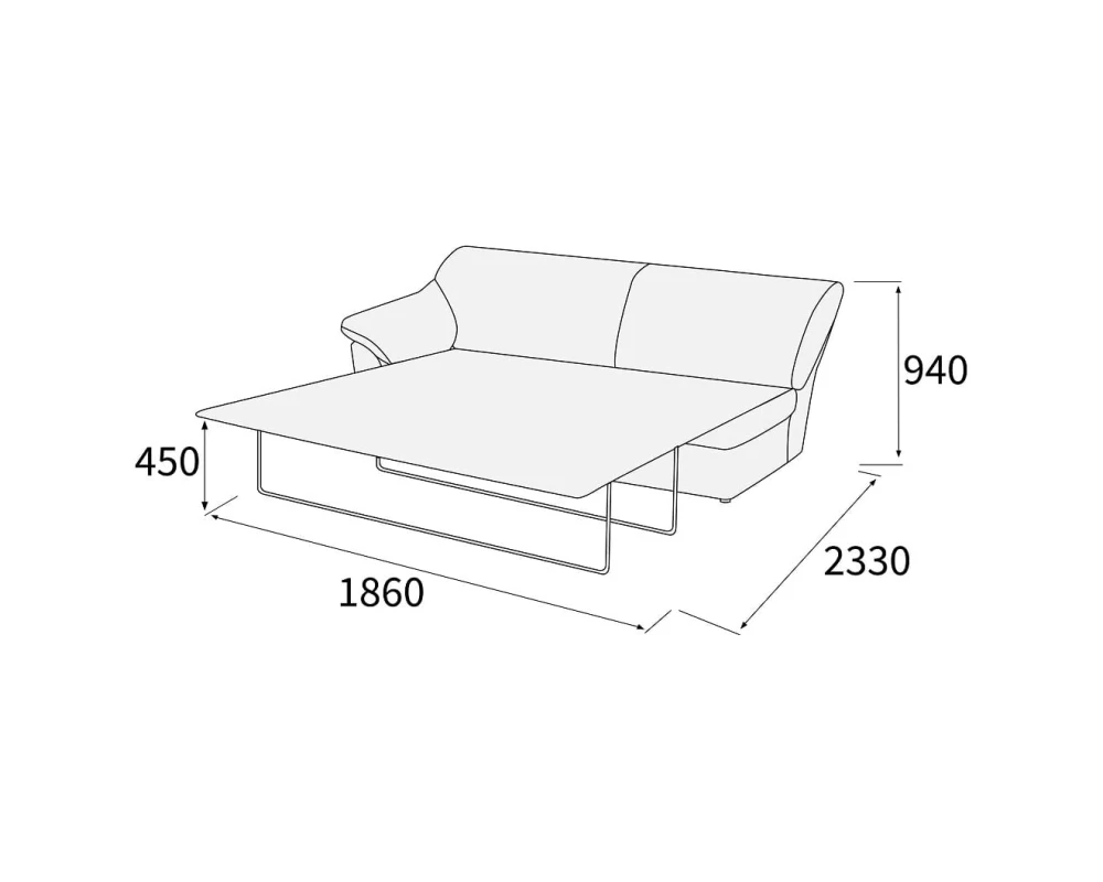 Модуль 3-х мест. с лев./прав. подл-ком с механизмом Афина