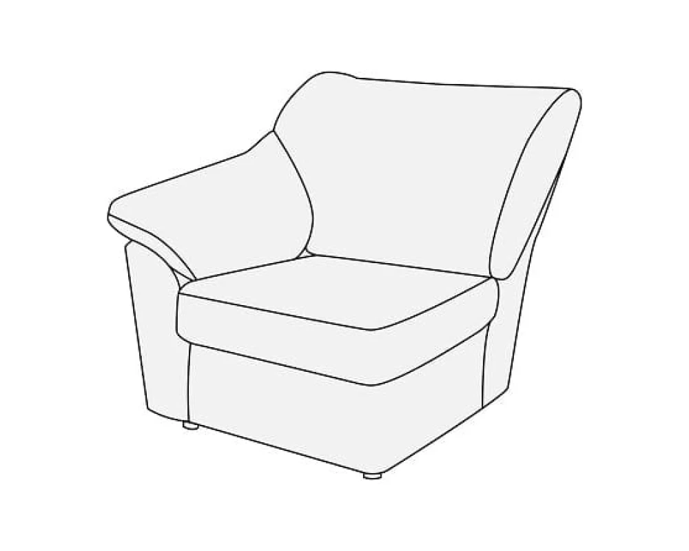 Модуль 1-х мест. с лев./прав. подл-ком Афина