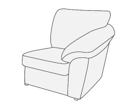 Модуль 1-х мест. с лев./прав. подл-ком Афина images