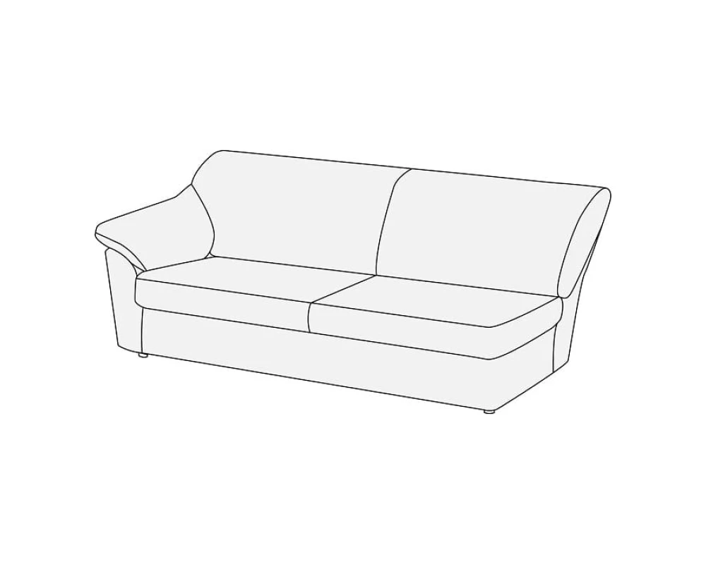 Модуль 3-х мест. с лев./прав. подл-ком Афина