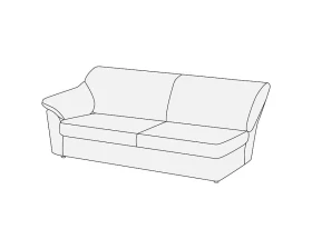 Модуль 3-х мест. с лев./прав. подл-ком Афина images