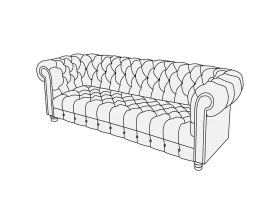 Диван 3-х местный Альфа Честертон images