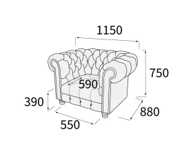 Кресло Альфа Честертон images