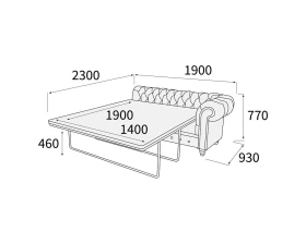 Модуль 3-х мест. с лев./прав. подл-ком с механизмом Альфа Честер images