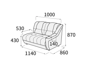 Модуль 2-х мест. с лев./прав. подл-ком Альфа images