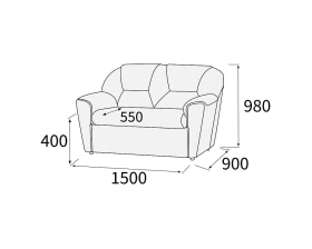 Диван 2-х местный Дельта Лайт images