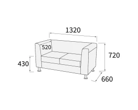 Диван 2-х местный Домино images