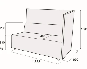 Модуль 2-х мест. с правым подл-комкупе Гамма купе images