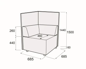 Модуль угловой купе Гамма купе images