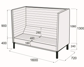 Диван 2-х местный Гиперион images