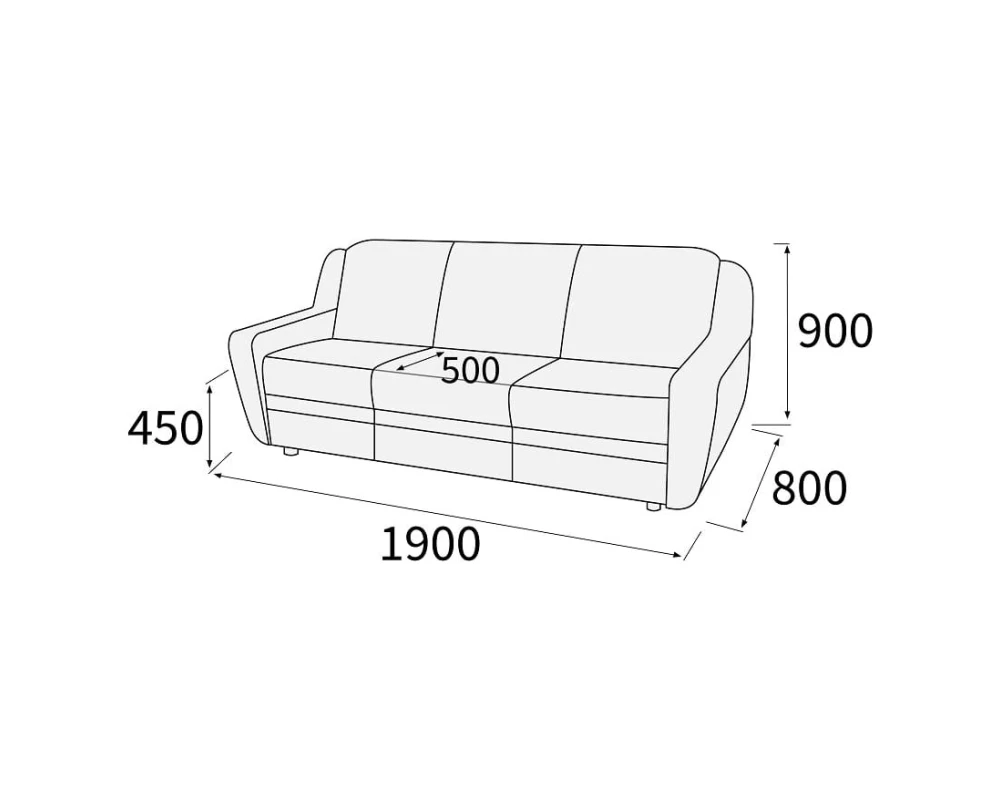 Диван 3-х местный Кронос
