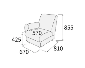 Модуль 1-х мест. с лев./прав. подл-ком Матрикс images