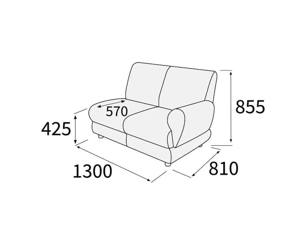 Модуль 2-х мест. с лев./прав. подл-ком Матрикс