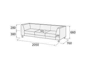 Диван 3-х местный Омега-люкс images